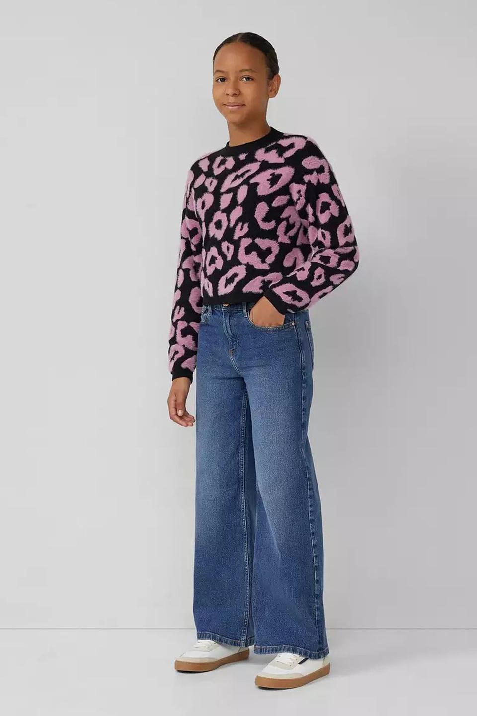 Джемпер s.Oliver дев. с леопардовым принтом