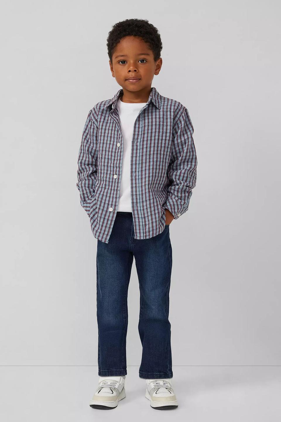 Рубашка s.Oliver в клетку синяя