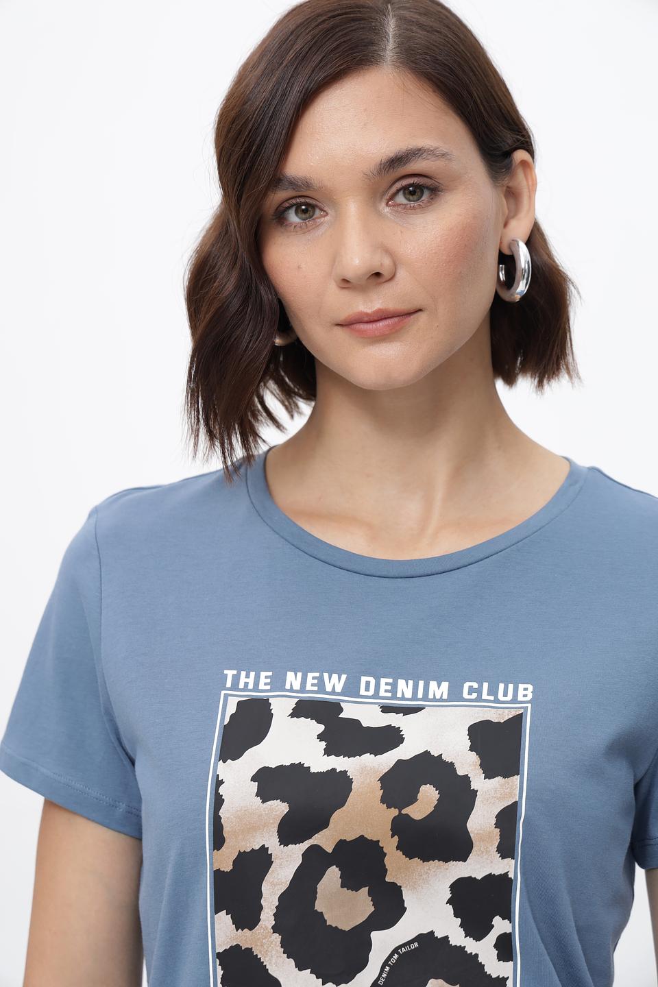 Футболка Tom Tailor denim голубая