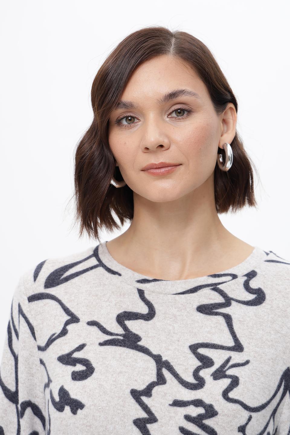 Пуловер Tom Tailor с принтом