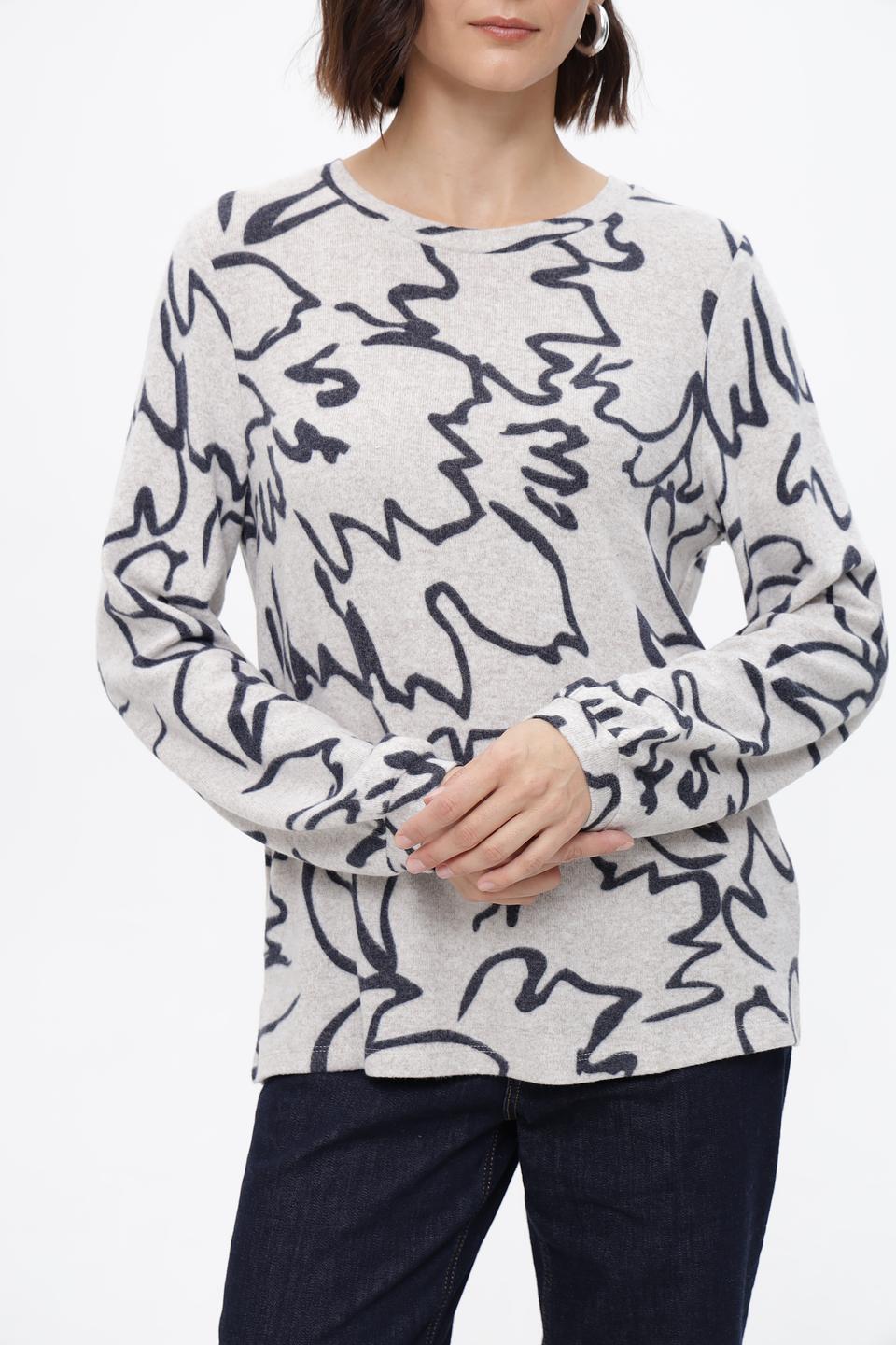 Пуловер Tom Tailor с принтом