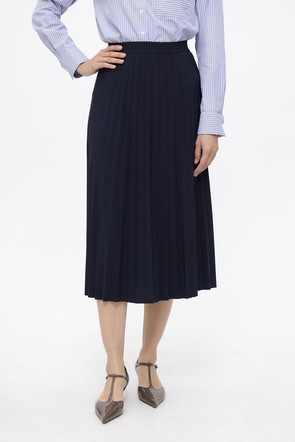 Юбка Gerry Weber плиссированная темно-синяя