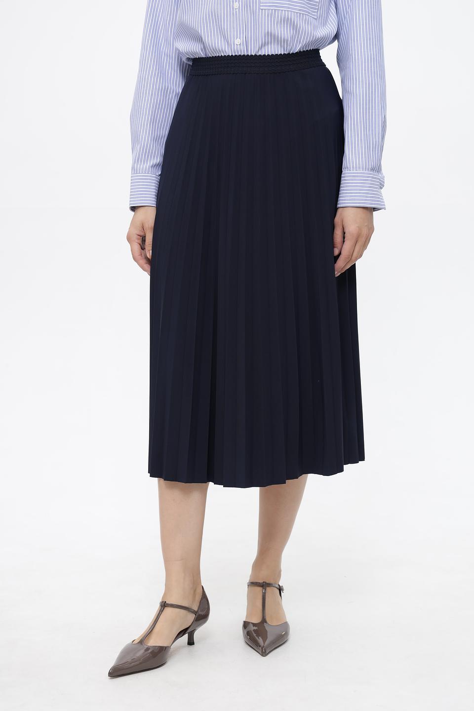 Юбка Gerry Weber плиссированная темно-синяя
