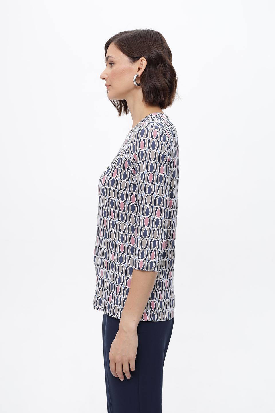 Блуза Olsen с геометричным принтом
