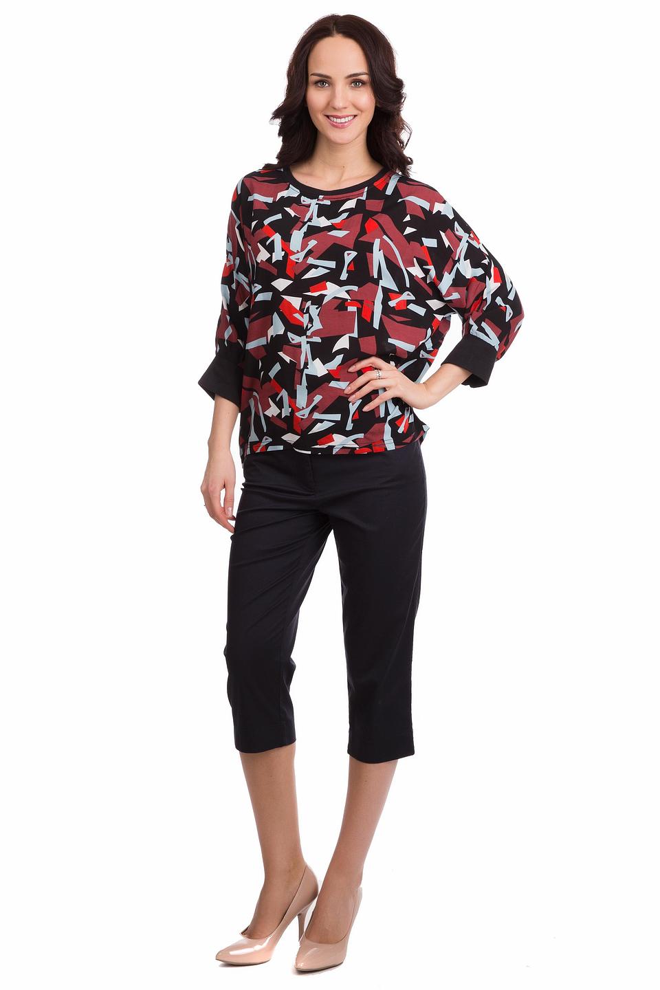 Блуза s.Oliver DENIM с абстрактным принтом