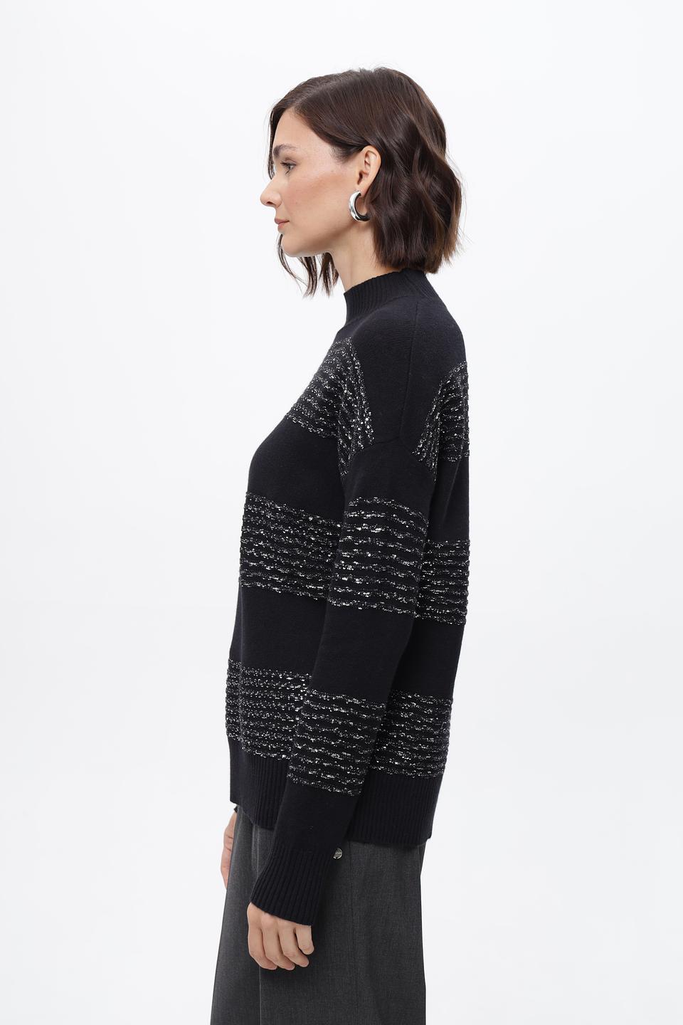 Пуловер Lebek с полосками