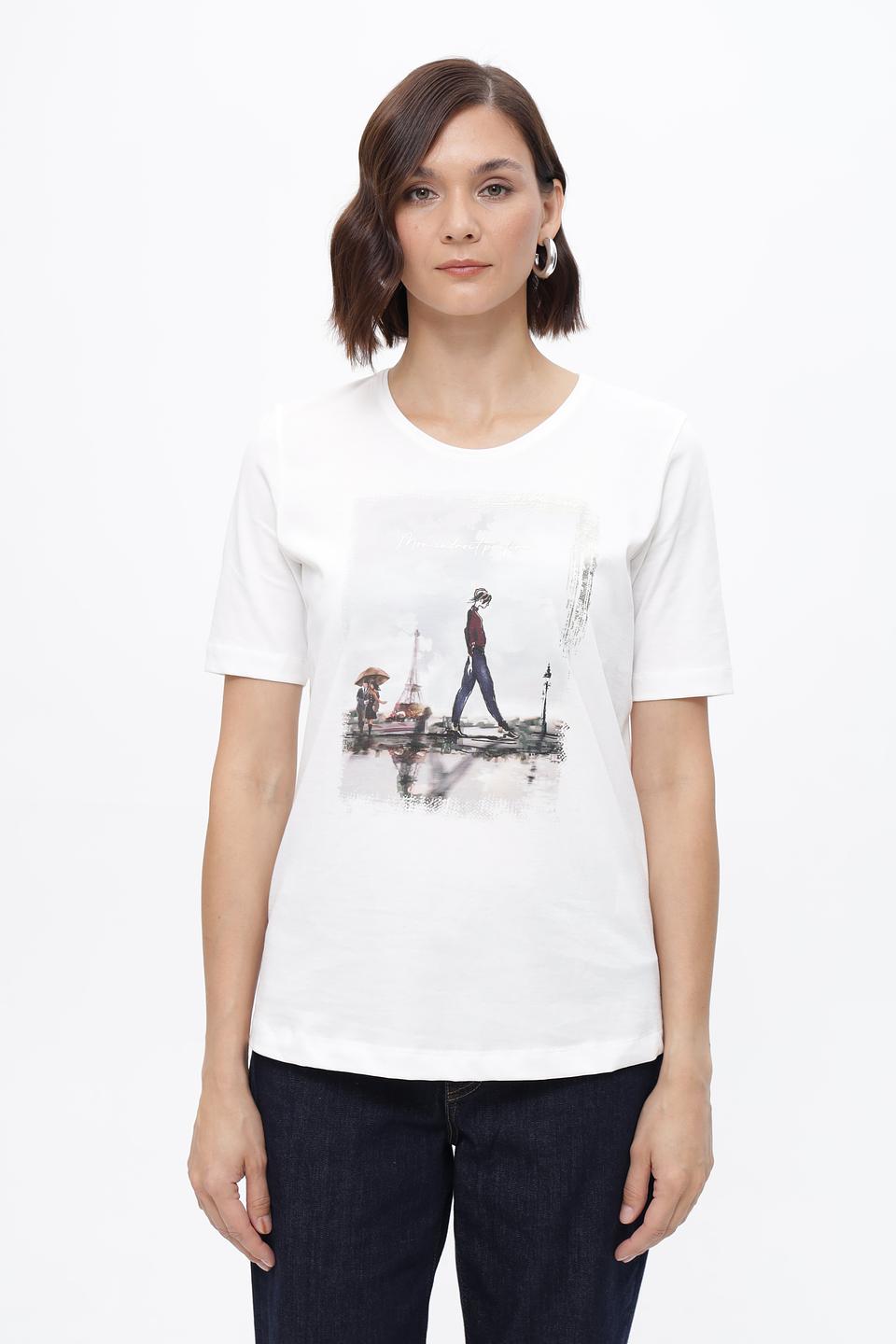 Футболка Steilmann с принтом «Париж»