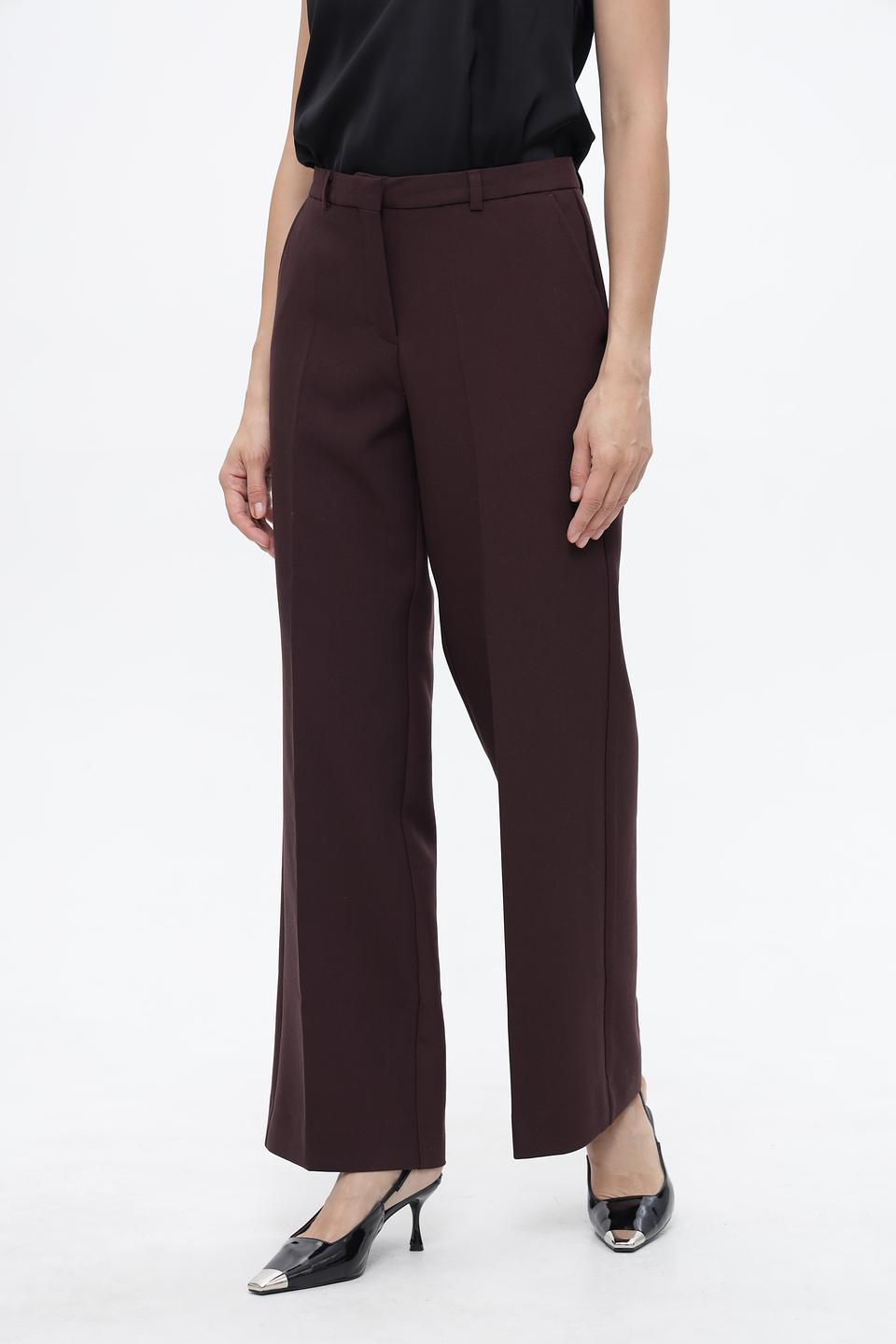 Брюки Bugatti клёш бордовые