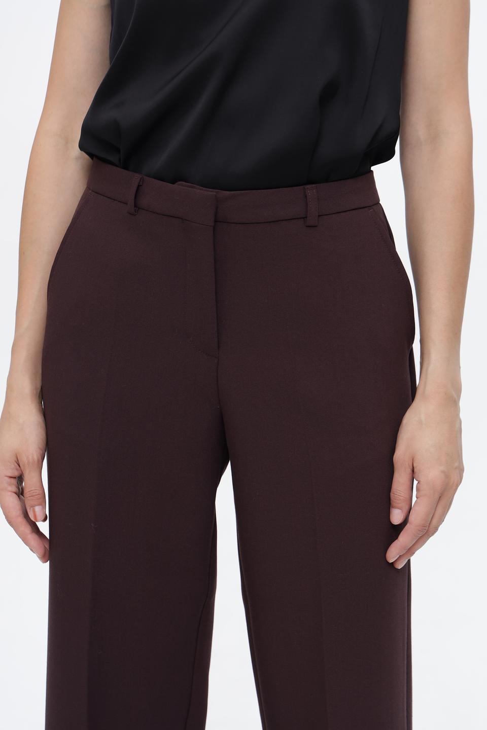 Брюки Bugatti клёш бордовые