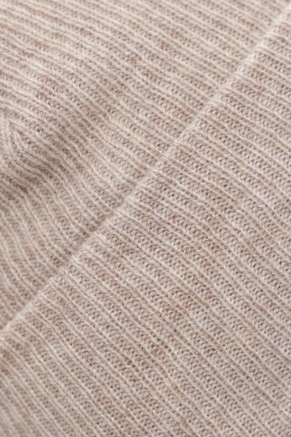 Шапка Bugatti вязаная бежевая