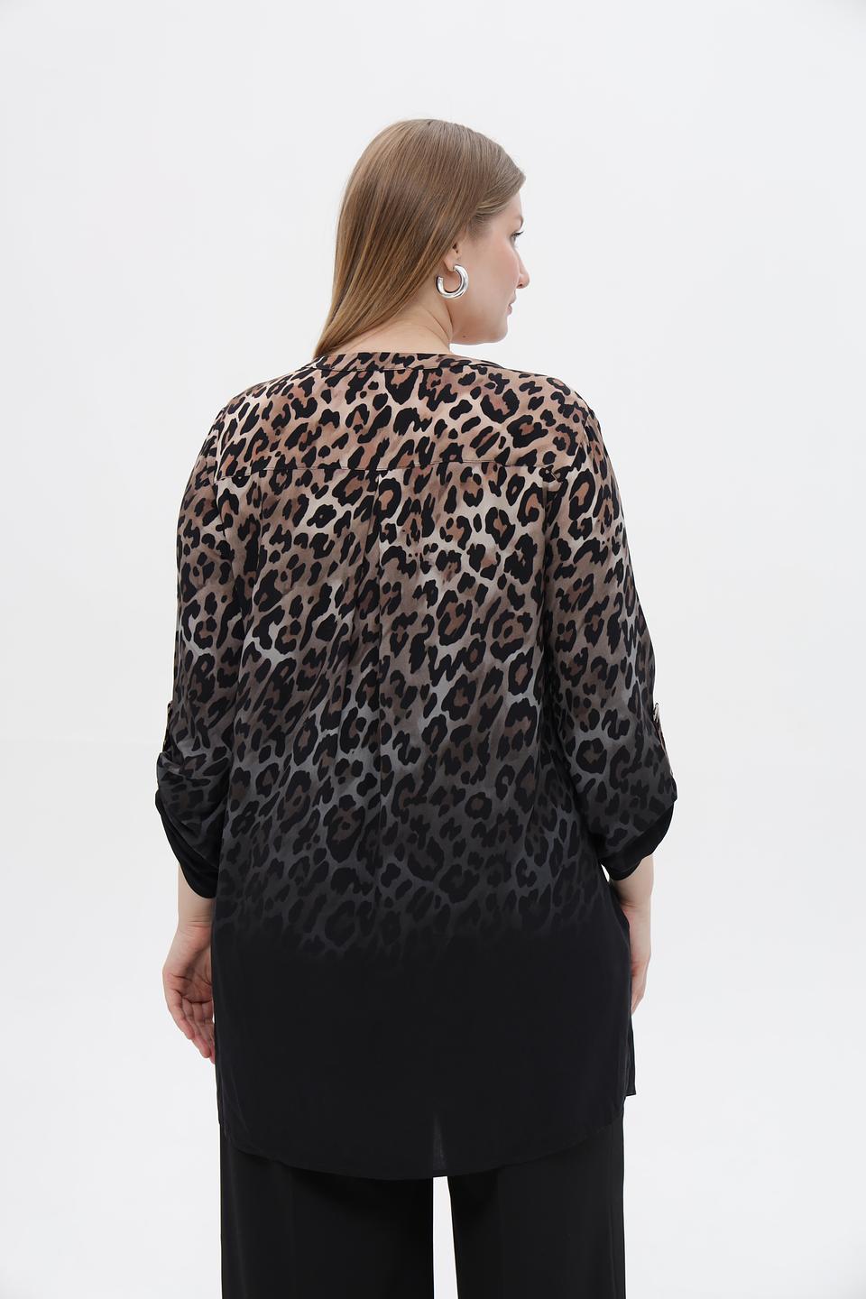 Блузка Doris Streich с принтом леопард