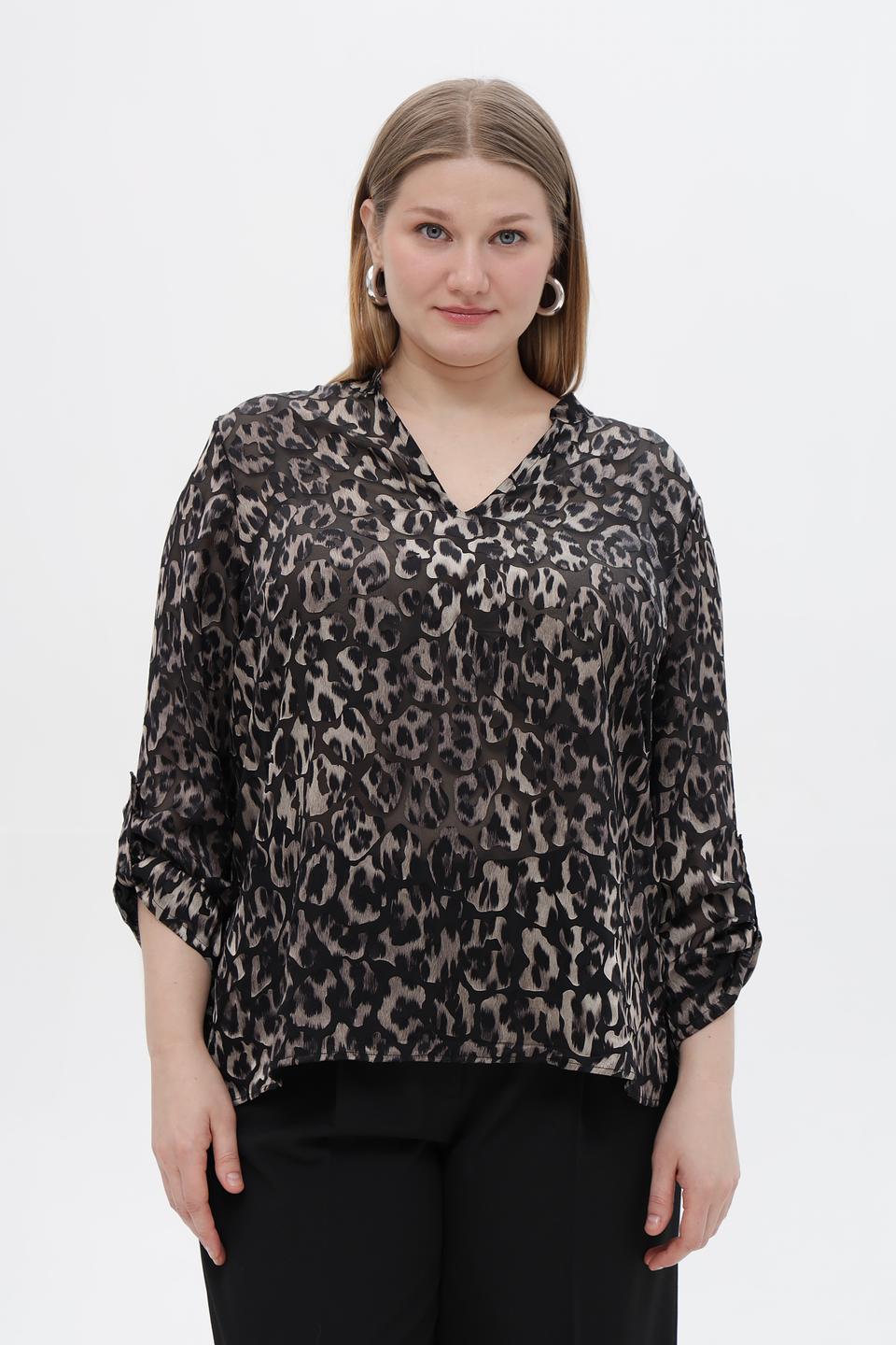 Блузка Doris Streich леопард
