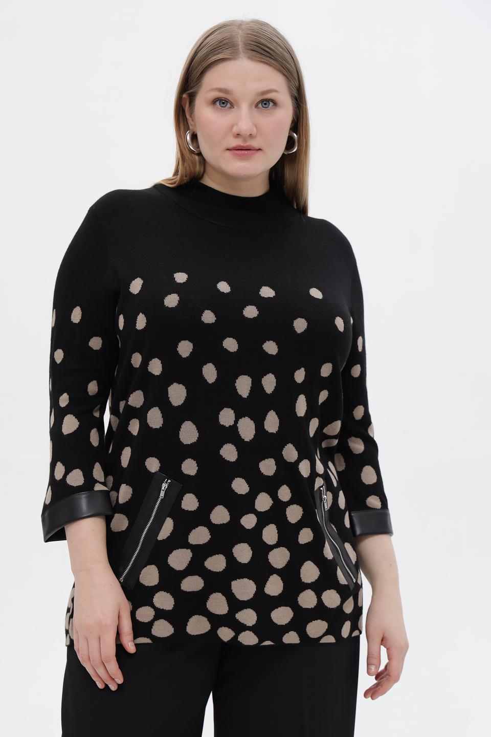 Пуловер Doris Streich в горошек