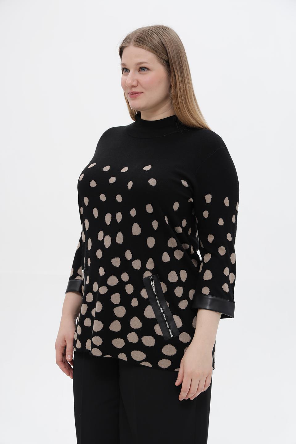 Пуловер Doris Streich в горошек