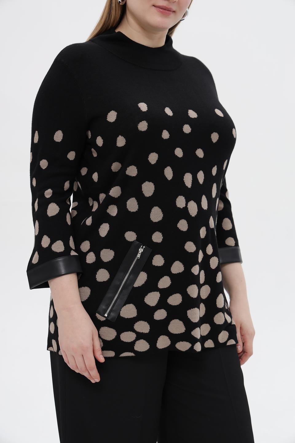 Пуловер Doris Streich в горошек