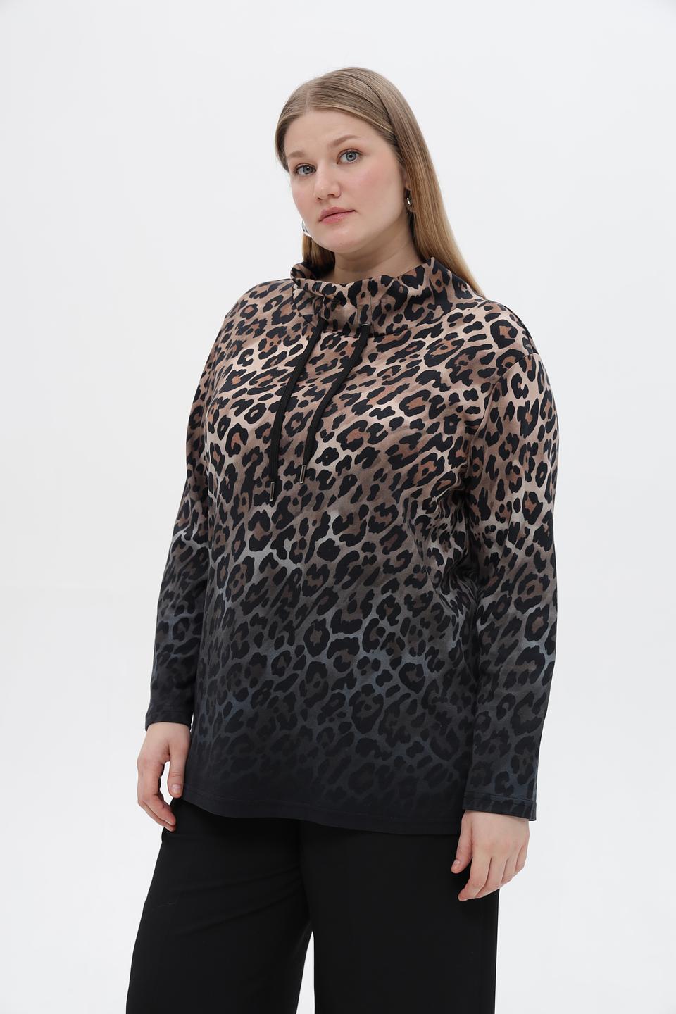 Блузка Doris Streich с леопардовым принтом