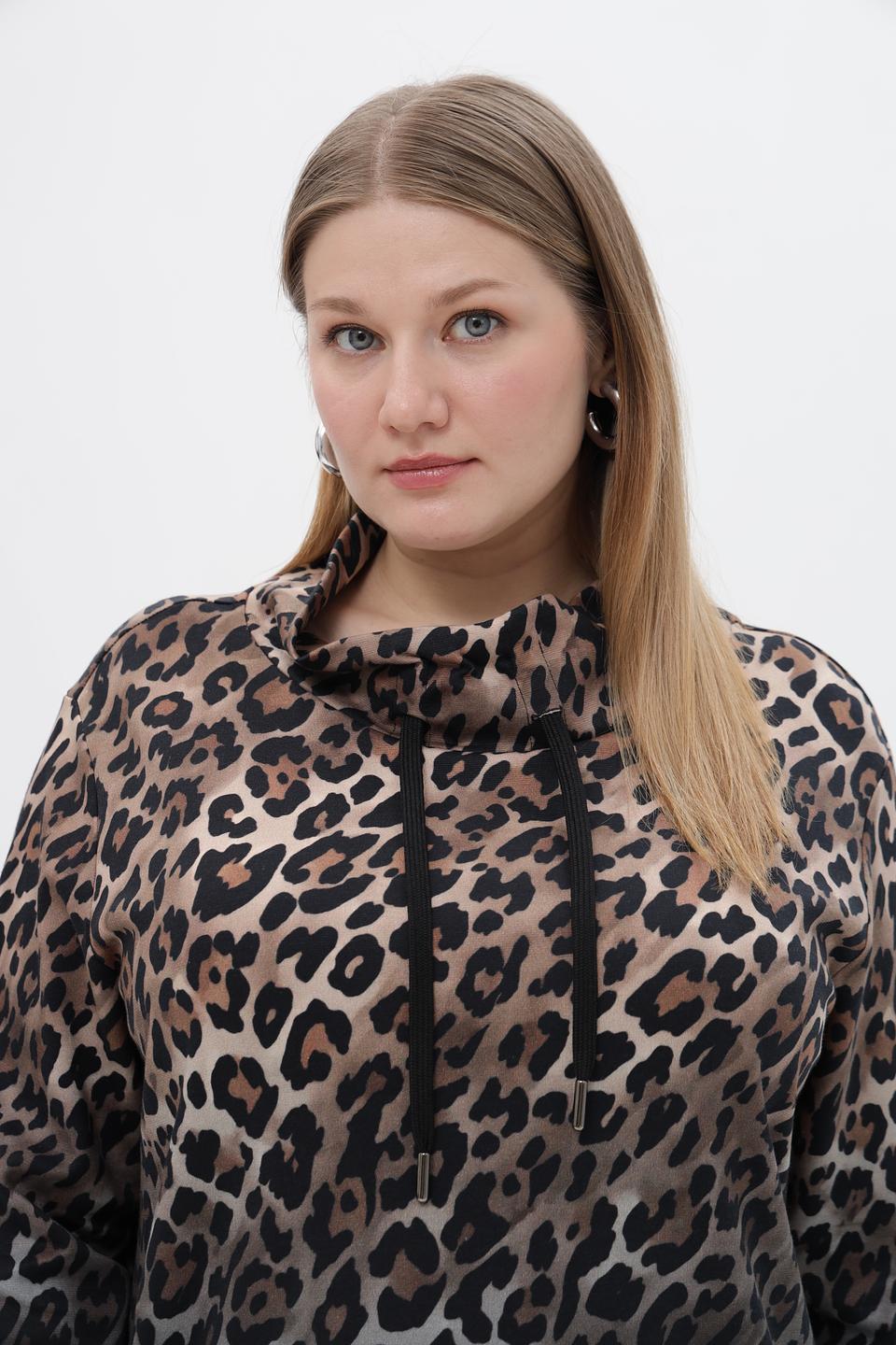 Блузка Doris Streich с леопардовым принтом