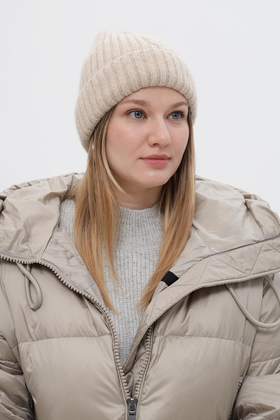 Шапка Marhatter вязаная бежевая