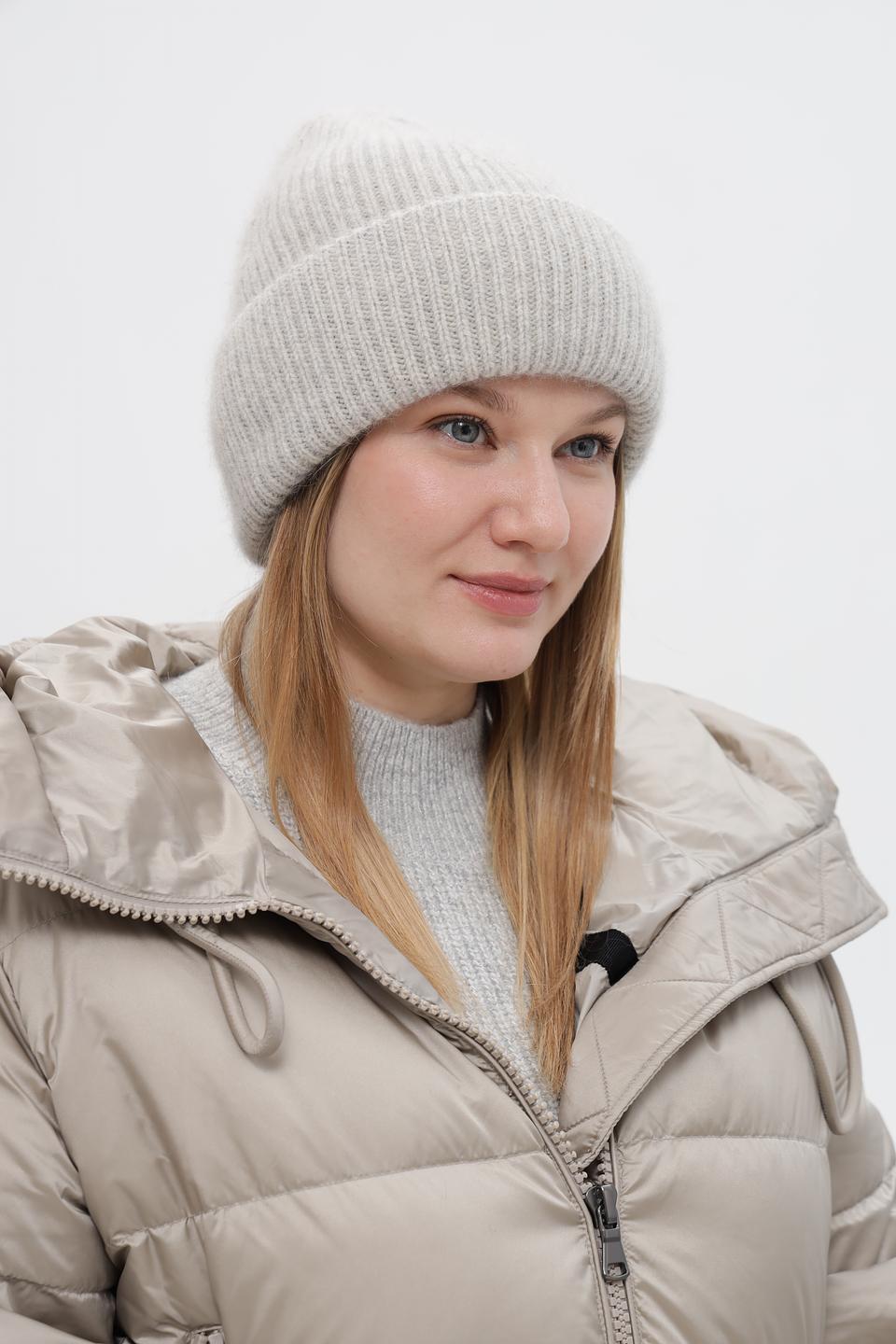 Шапка Marhatter вязаная бежевая