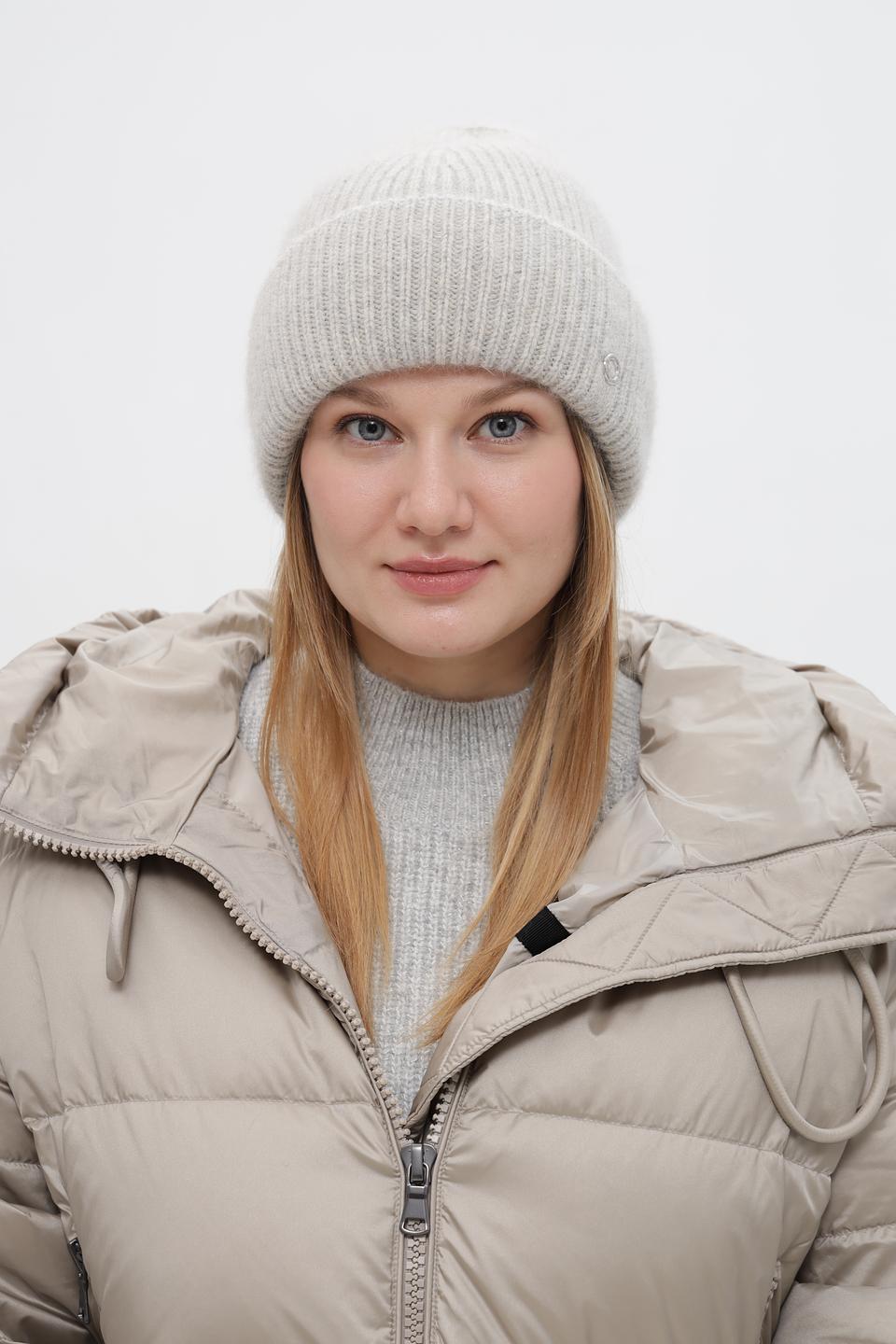 Шапка Marhatter вязаная бежевая