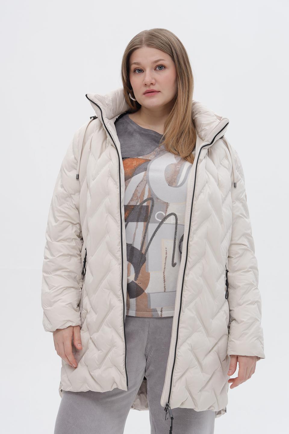 Куртка стеганая Lebek бежевая