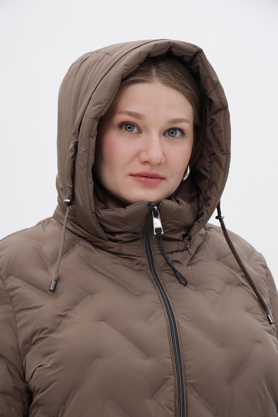 Куртка Lebek стеганая коричневая