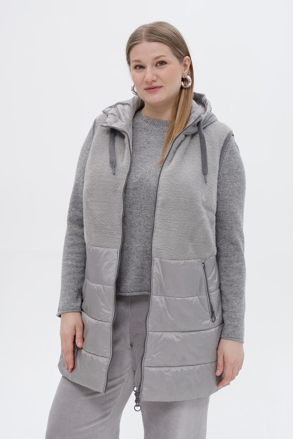 Жилет утепленный Lebek серый