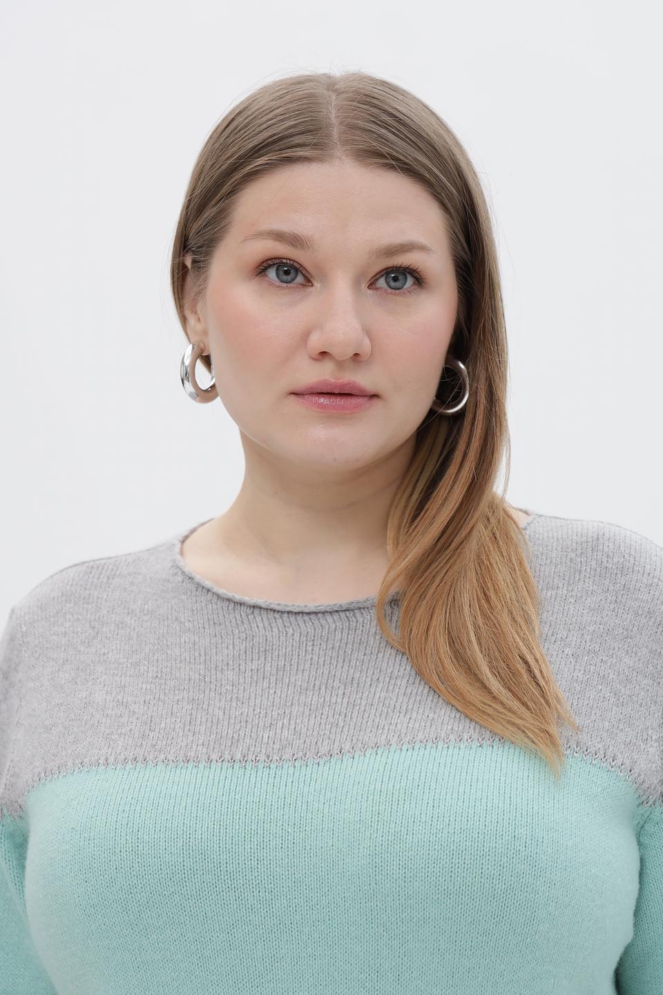 Пуловер Lebek полосатый