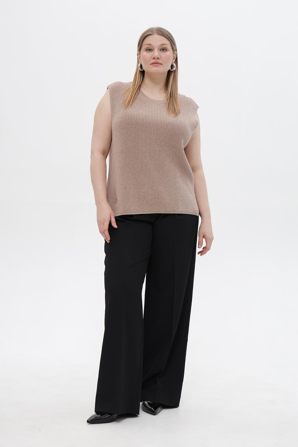 Жилет Rabe collection вязаный бежевый