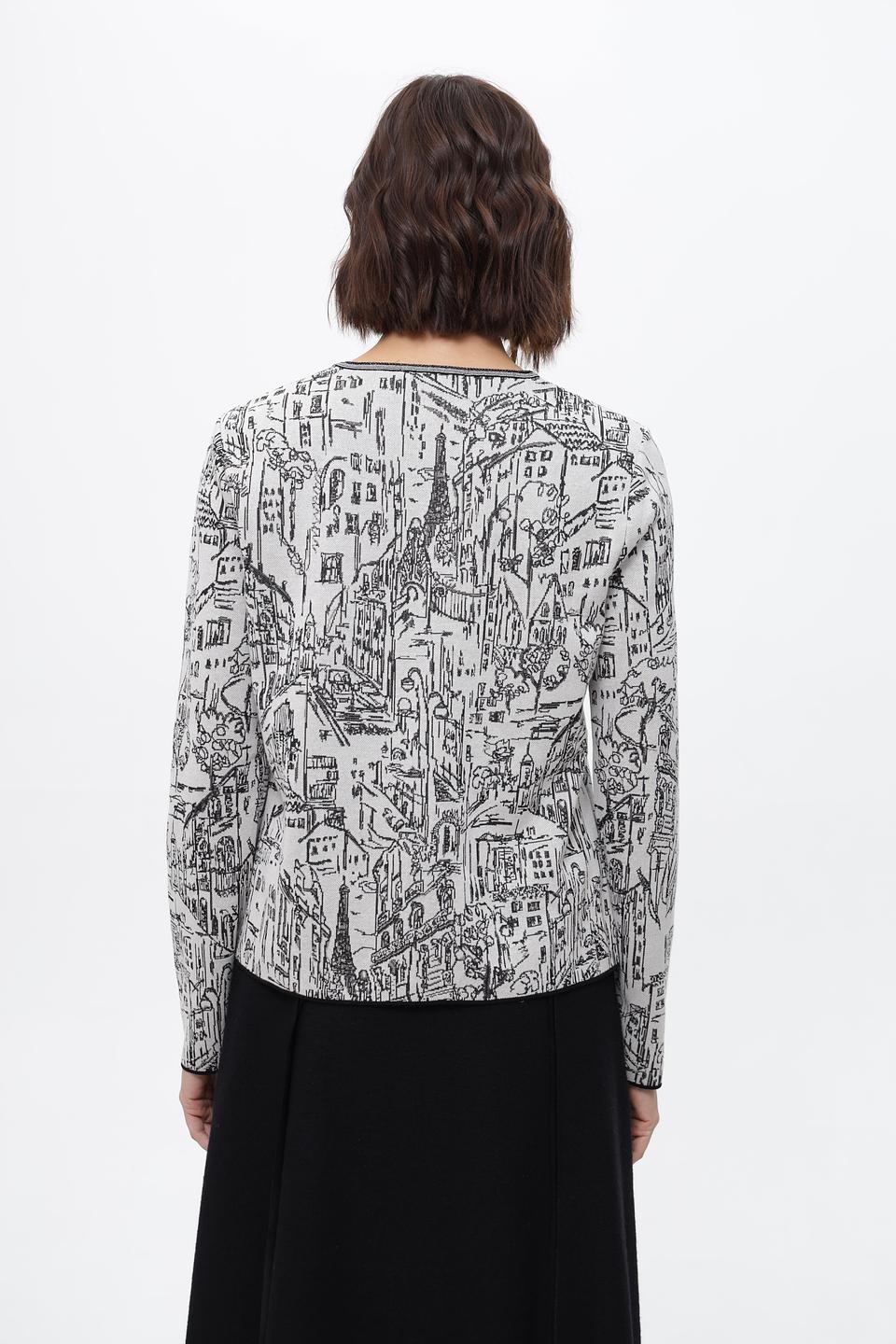 Пуловер Marc Cain с принтом