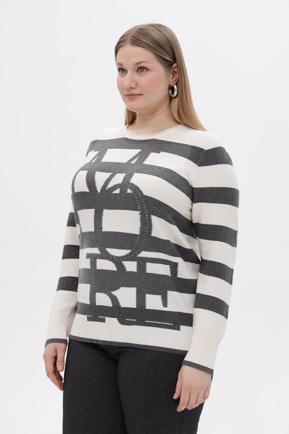 Пуловер Rabe collection в полоску