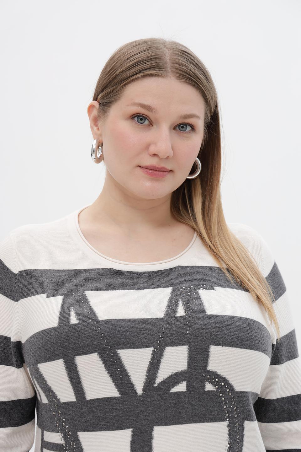 Пуловер Rabe collection в полоску