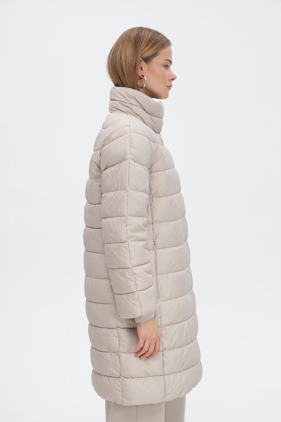 Пальто Tom Tailor стеганое бежевое