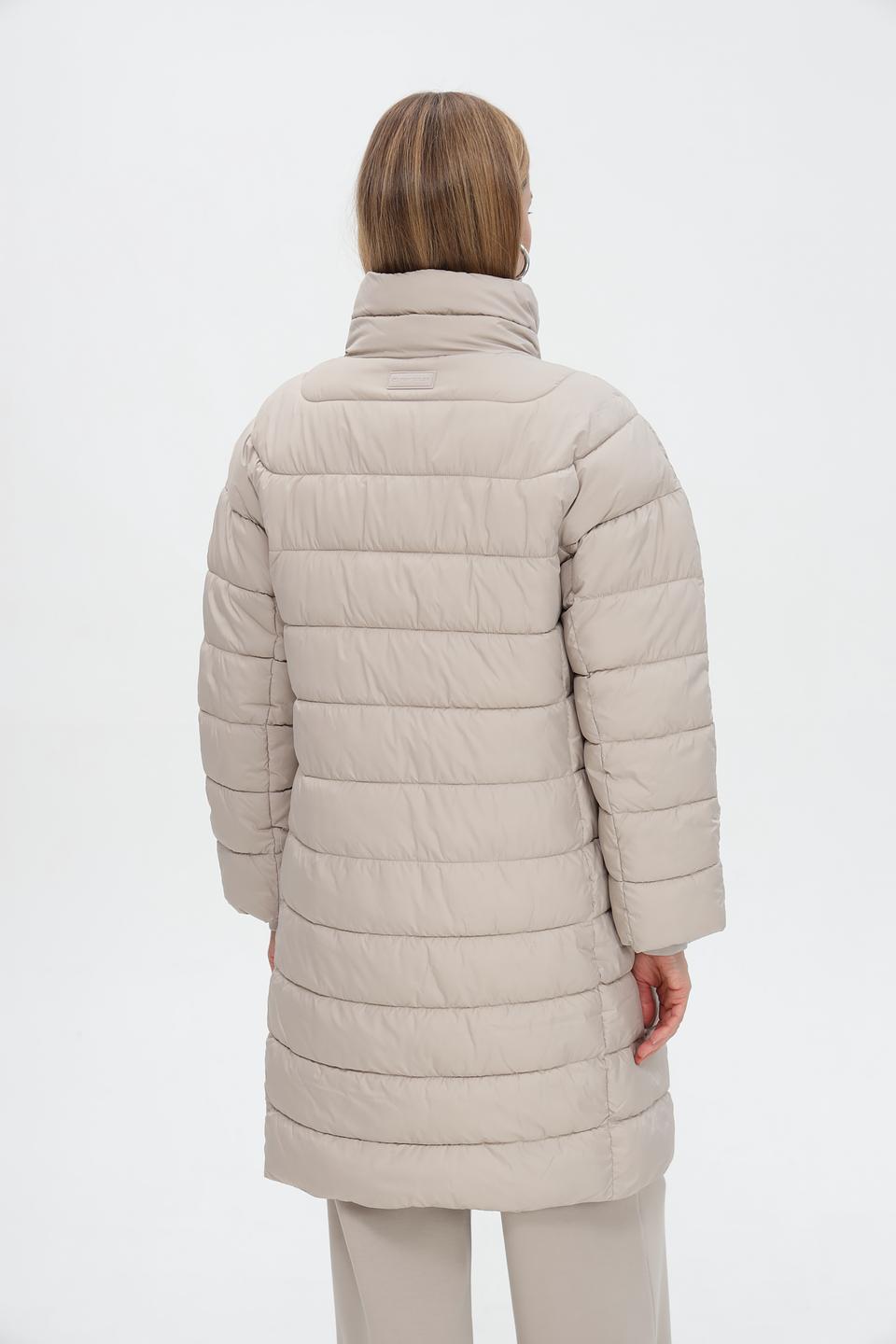 Пальто Tom Tailor стеганое бежевое