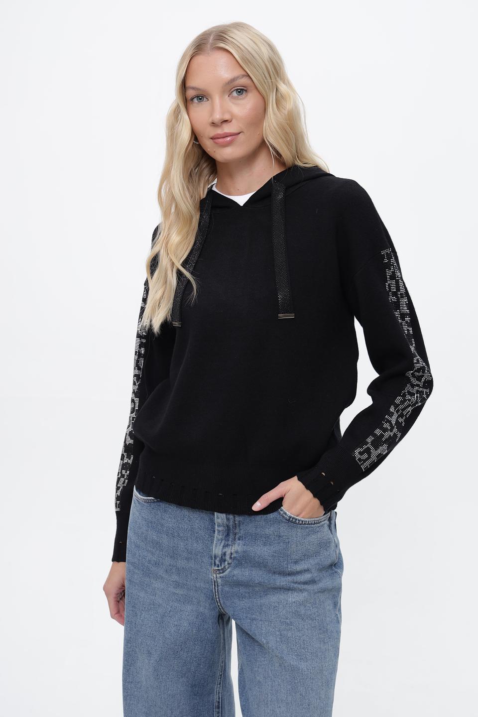 Худи Passioni с кристаллами