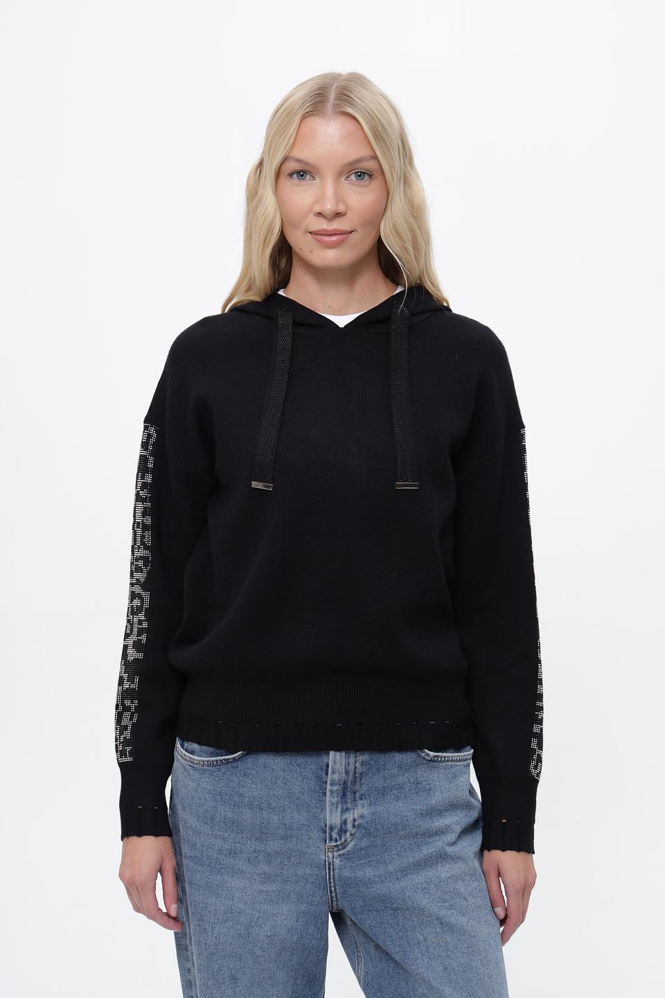 Худи Passioni с кристаллами