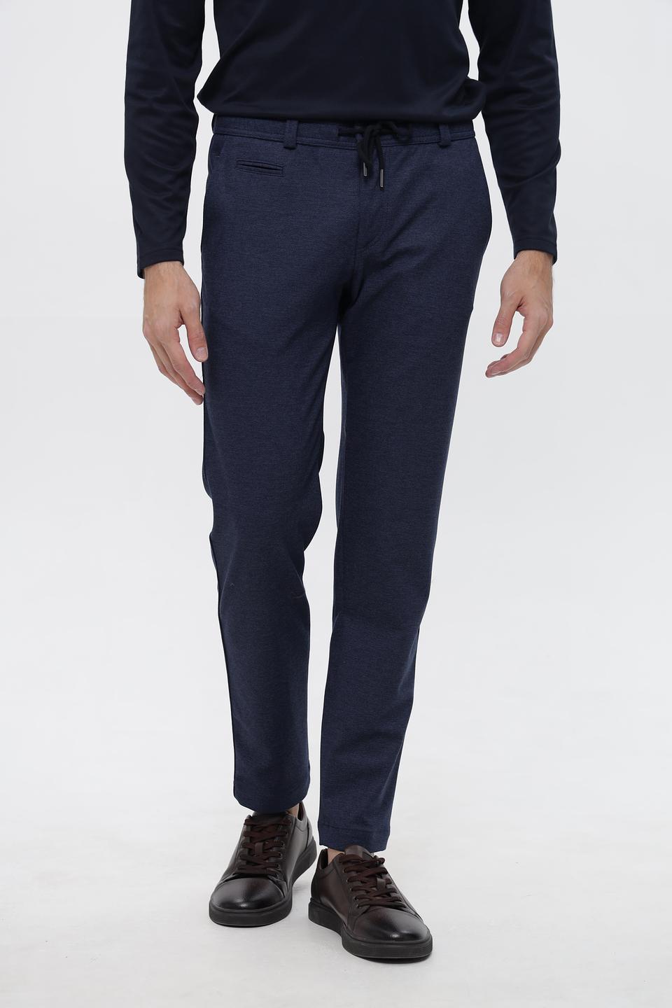 Брюки Bugatti синие с манжетами