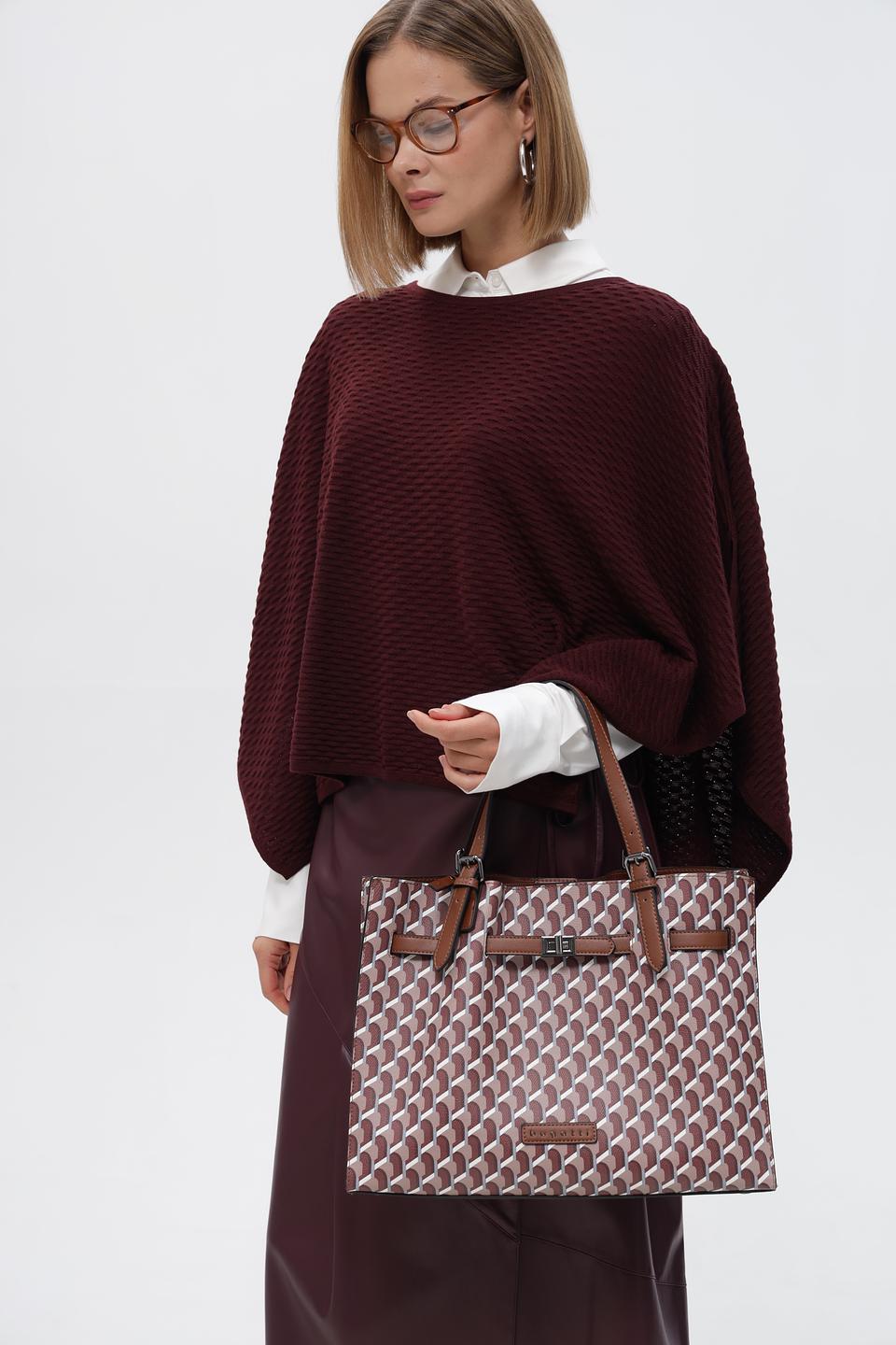 Сумка Bugatti с геометрическим принтом