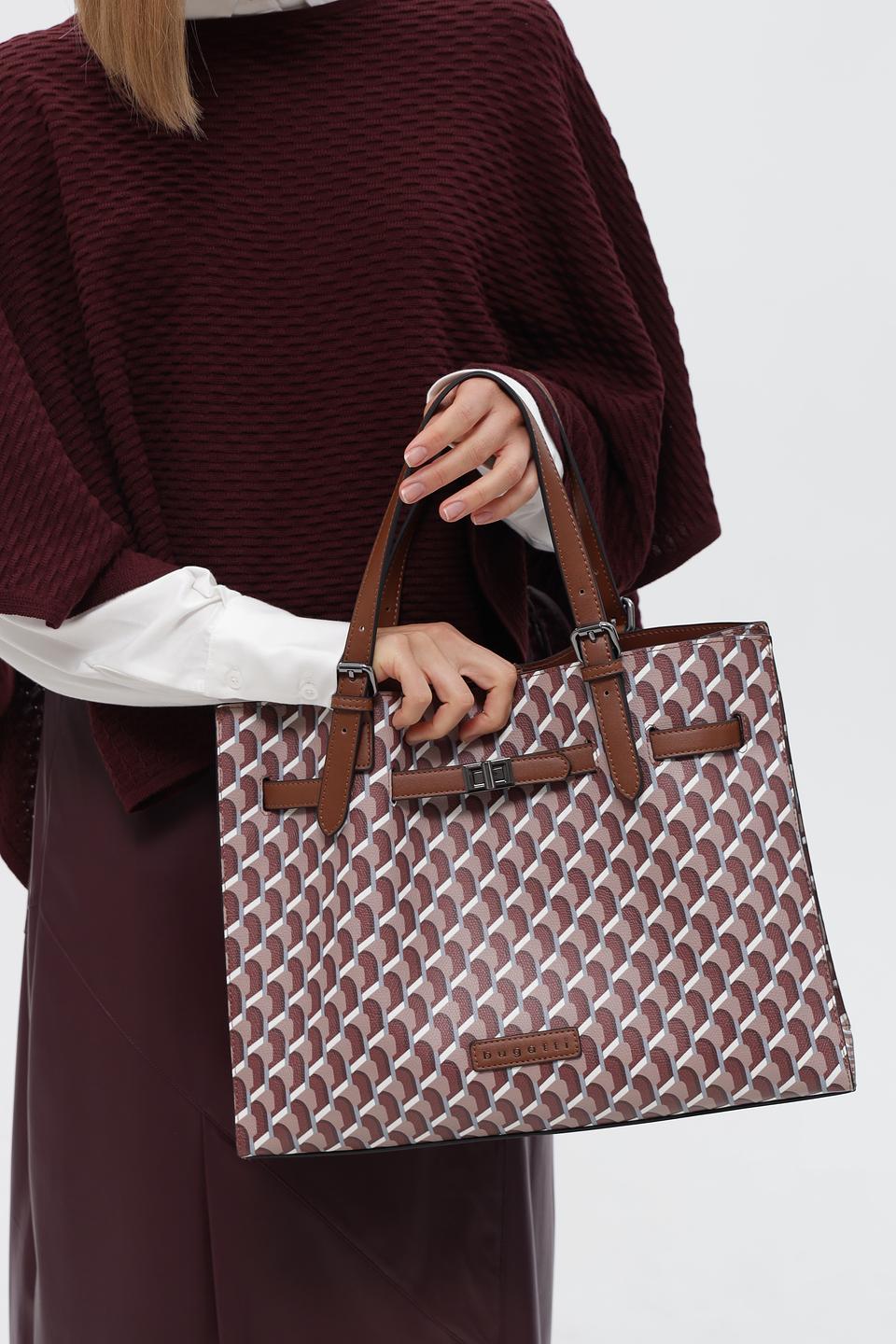 Сумка Bugatti с геометрическим принтом