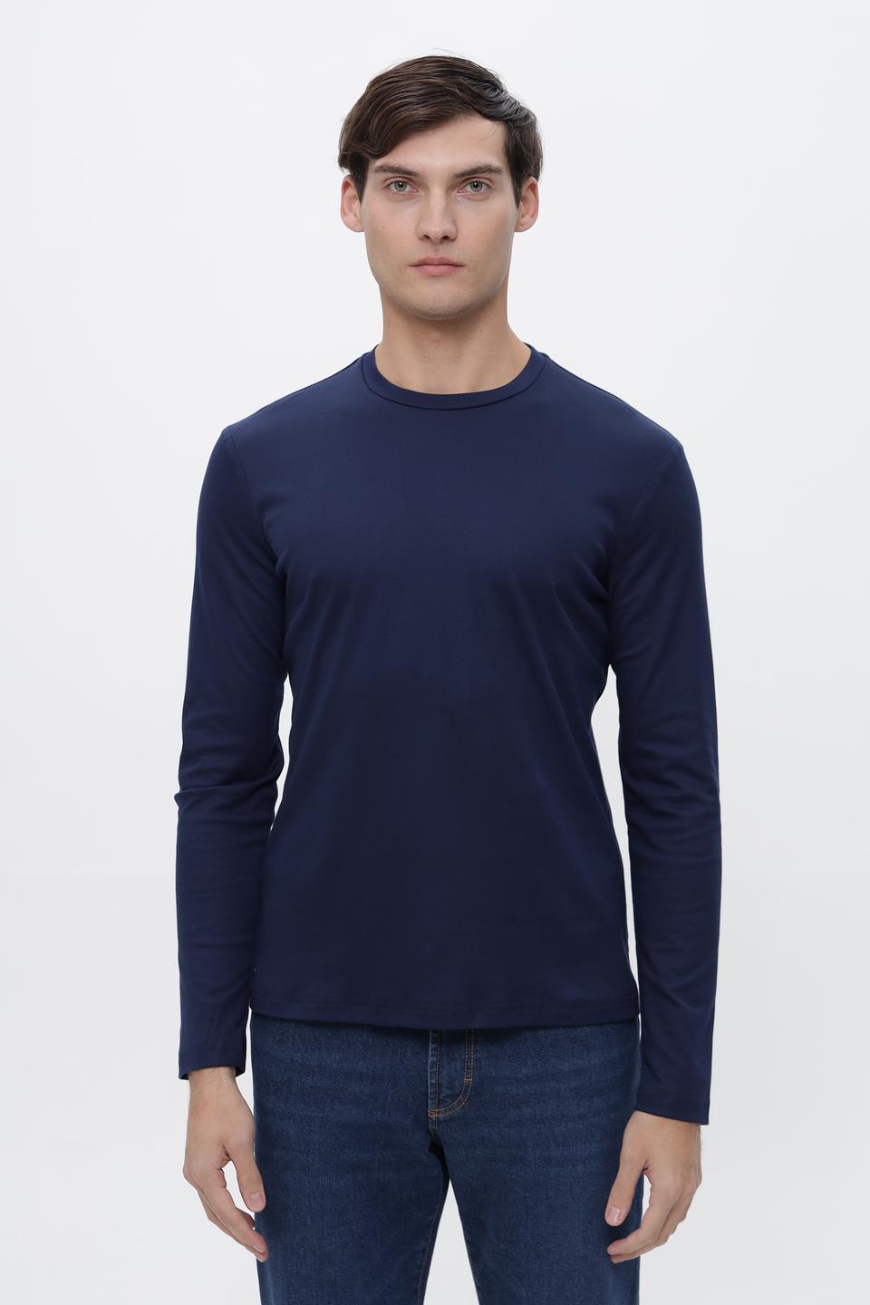Лонгслив Desoto тёмно-синий
