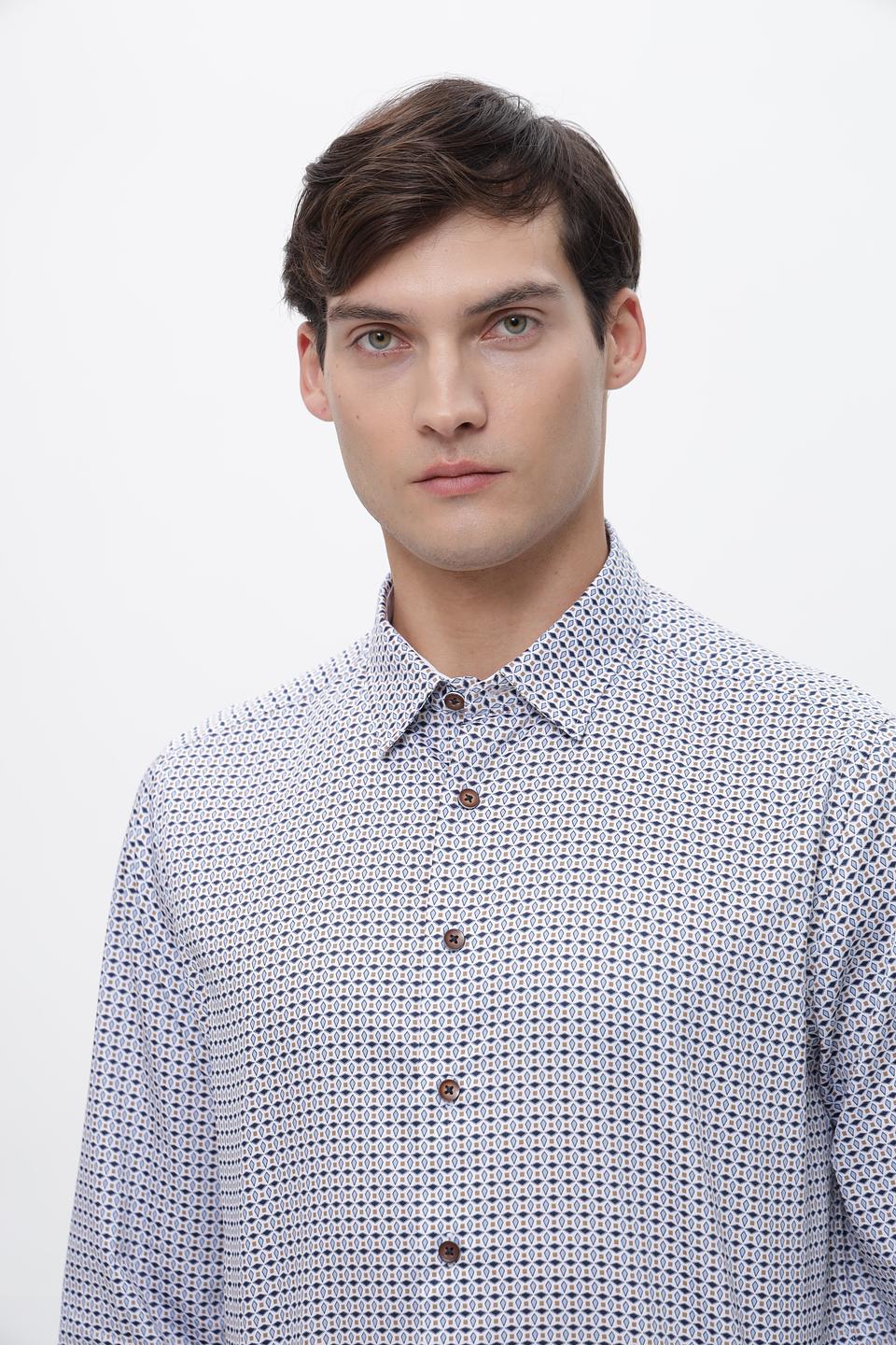 Рубашка Bugatti с принтом