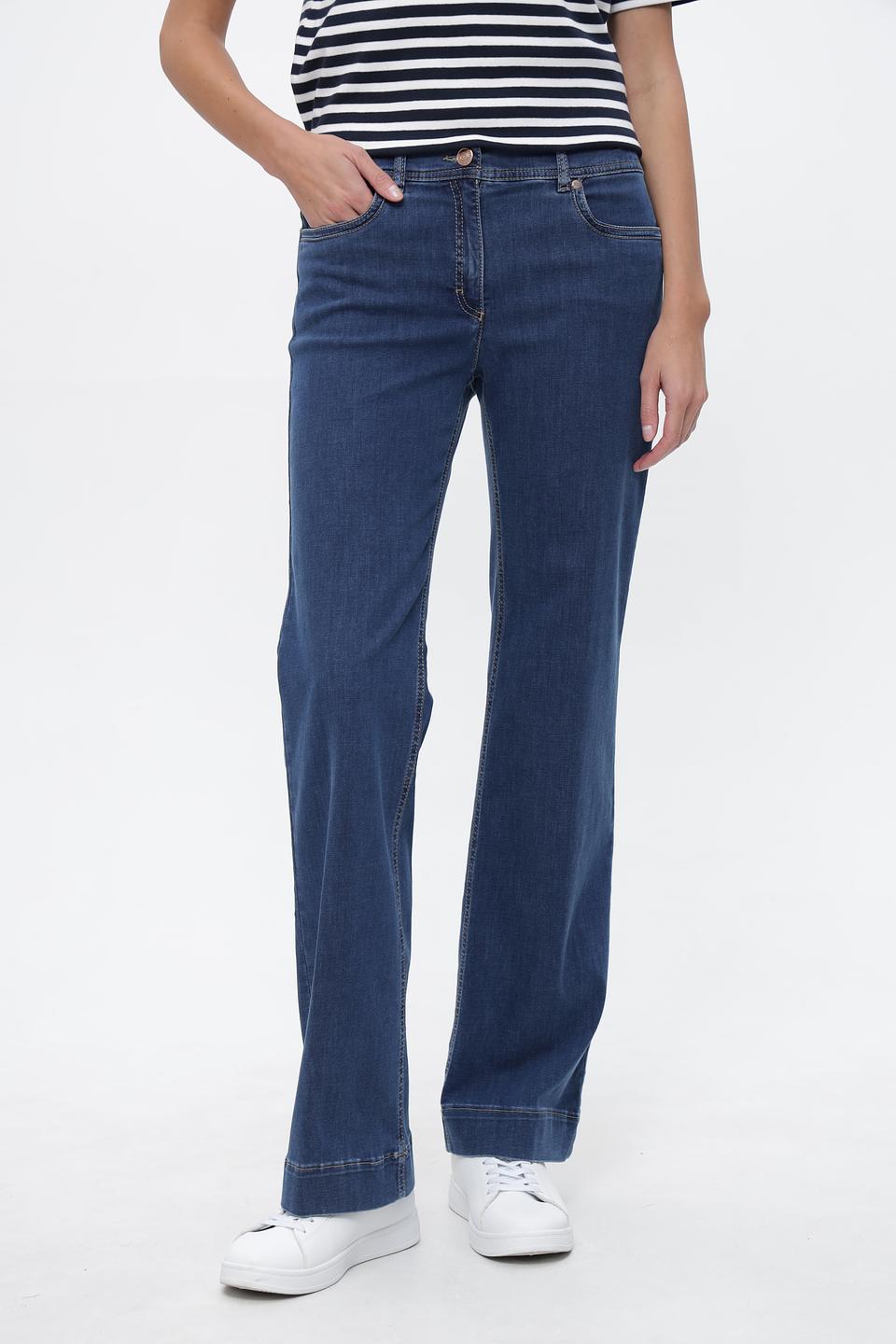 Джинсы ZRS клеш синие