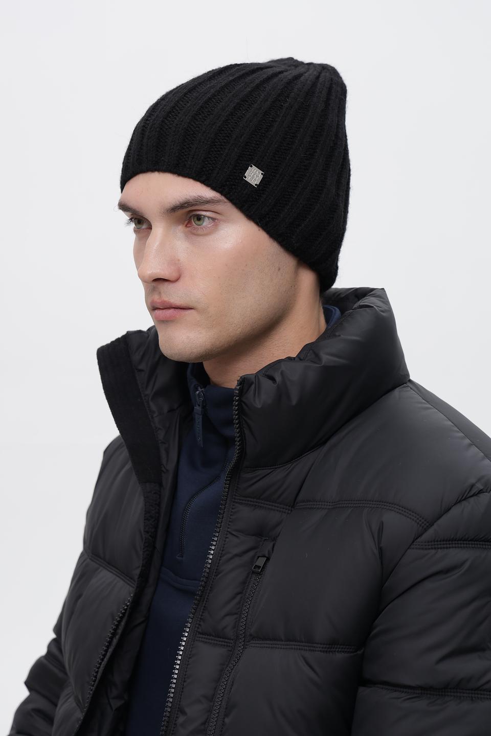 Шапка Marhatter чёрная вязаная