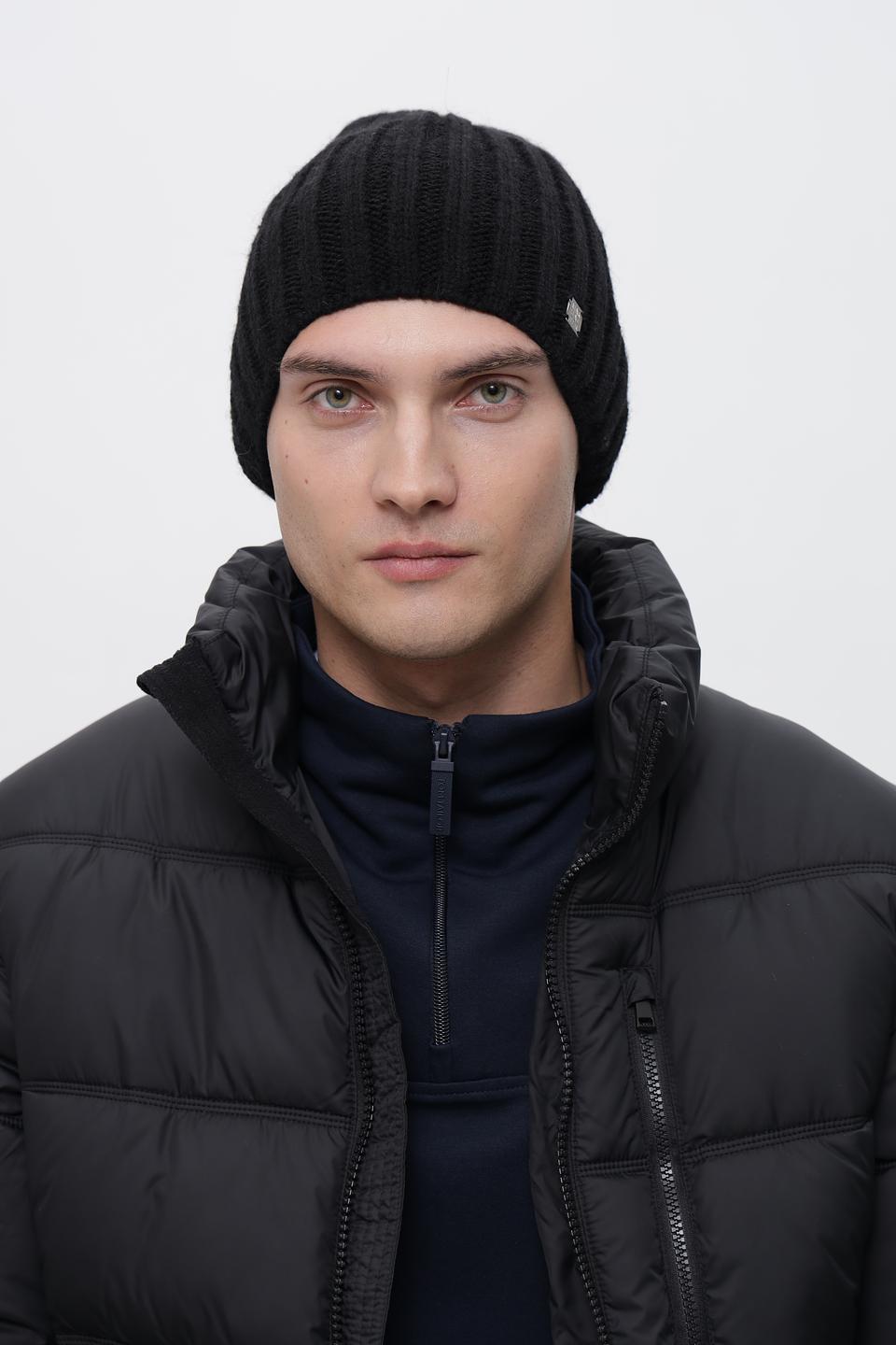 Шапка Marhatter чёрная вязаная