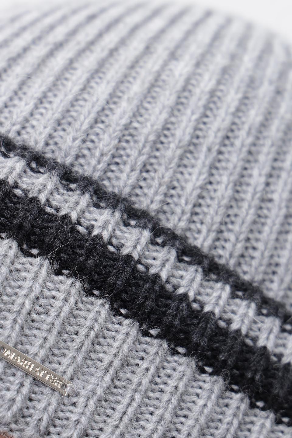 Шапка Marhatter серая с полоской