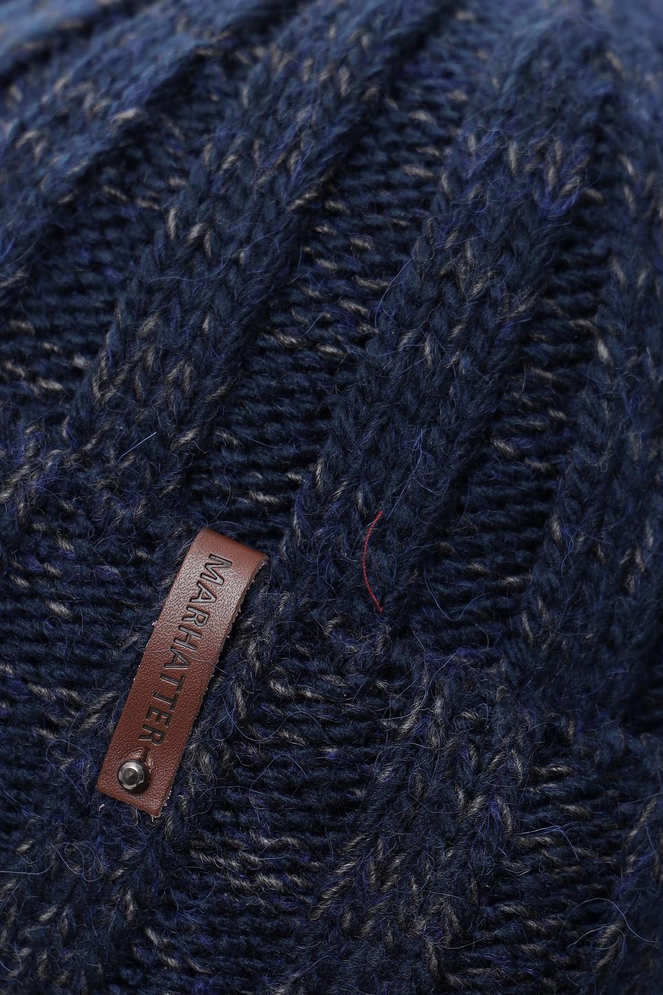 Шапка Marhatter вязаная синяя