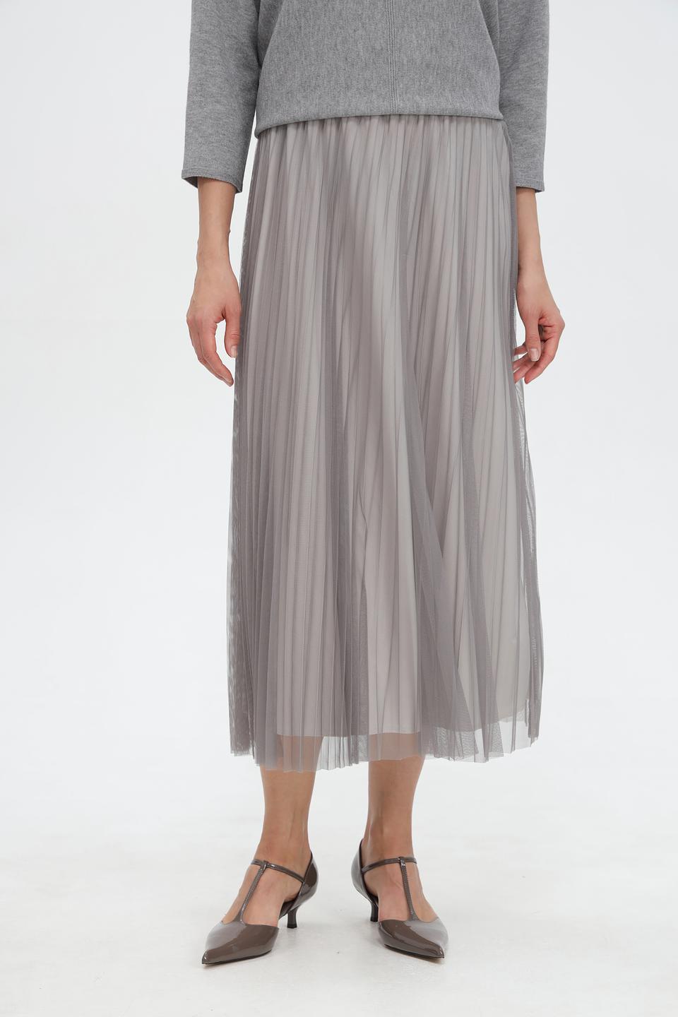 Юбка Rich and Royal плиссированная серая