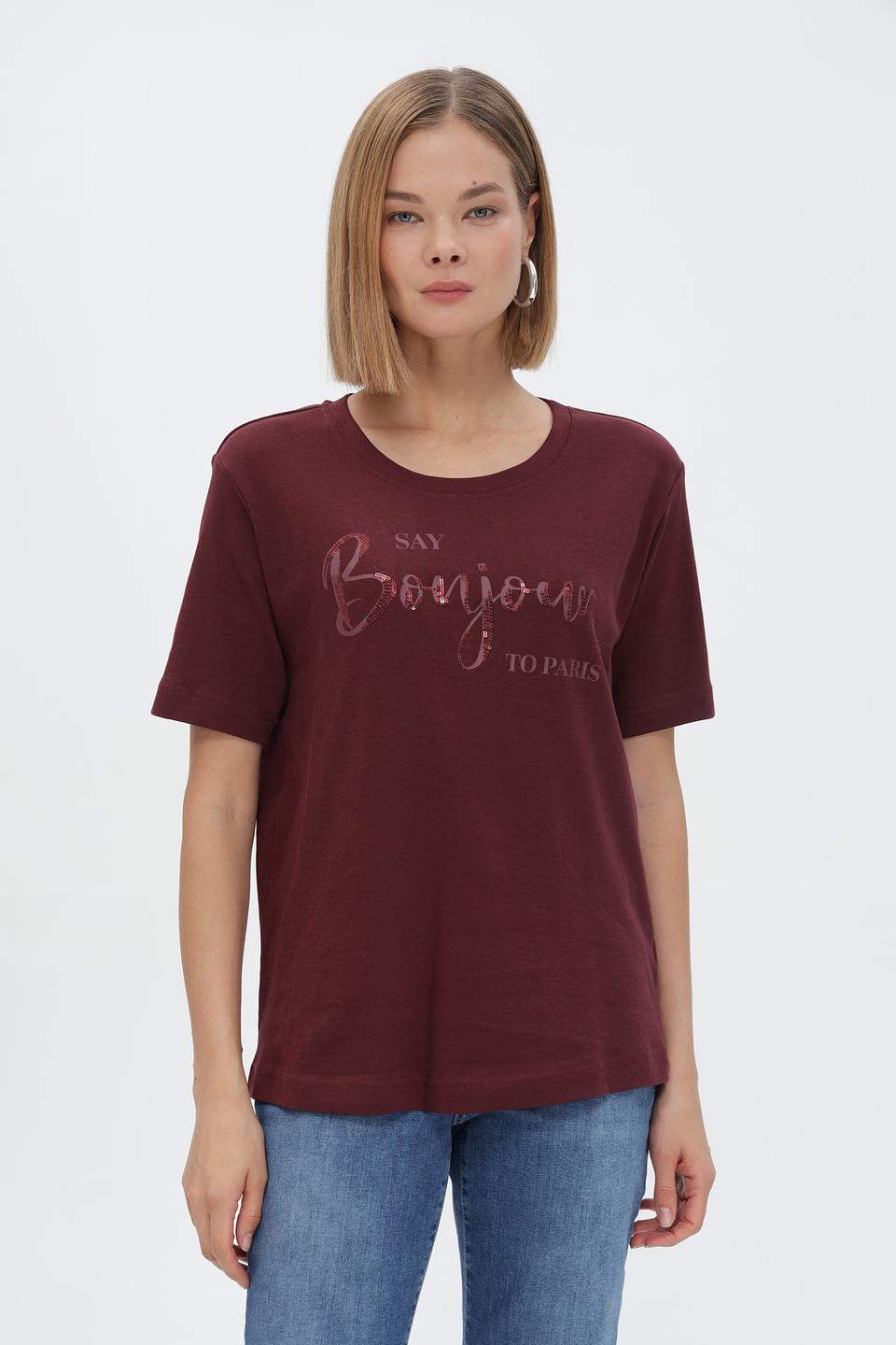 Футболка Steilmann с принтом Bonjour