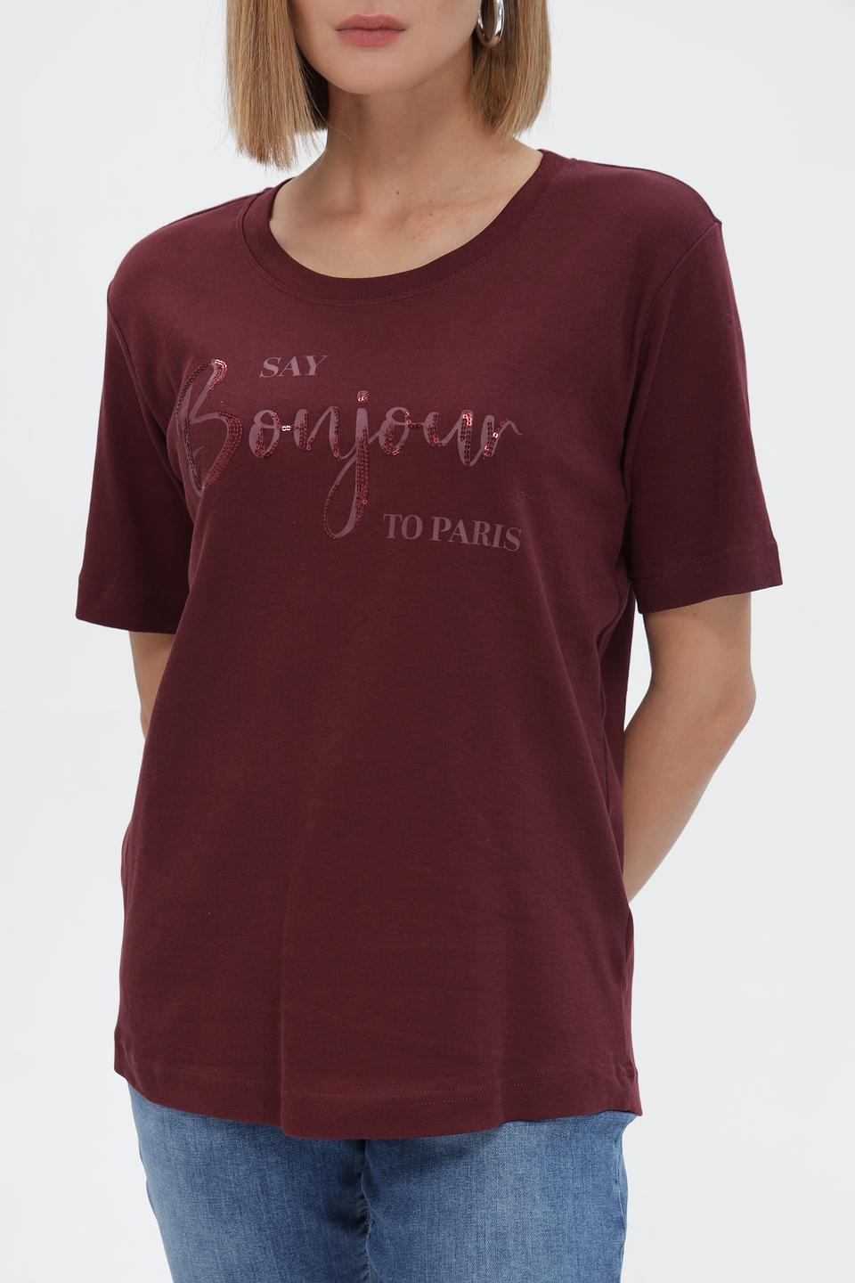 Футболка Steilmann с принтом Bonjour