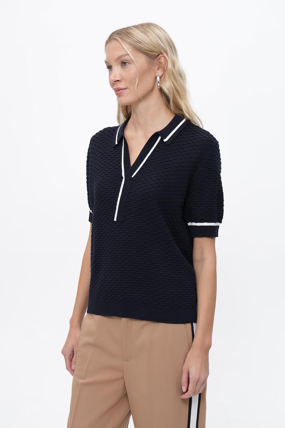 Поло Steilmann с белой отделкой